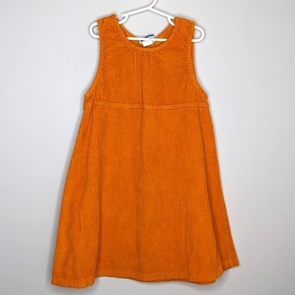 Vintage Flap Happy Wee Winter Woolies Corduroy Orange Jumper Dress 7 - Picture 1 of 4
